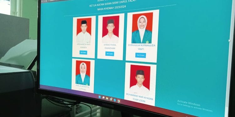 Layar e-voting pemilihan Ketua ISDA Masa Khidmah 2023/2024