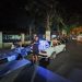 Suasana ngopi malam hari di pinggir Jalan Panglima Sudirman Pati di seberang kantor Satlantas Polresta Pati baru-baru ini.