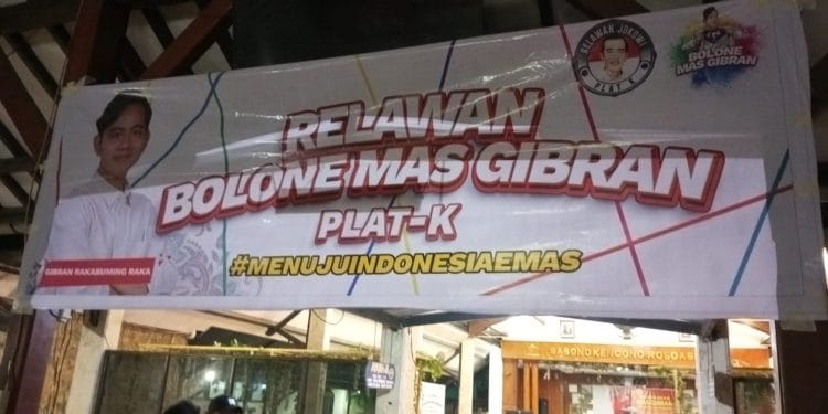 Relawan di Pati doakan Gibran Rakabuming menjadi cawapres 2024.