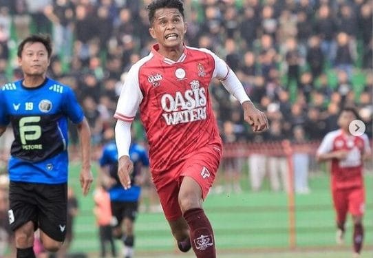 Salah satu pemain Persijap Jepara saat melakoni laga uji coba pra musim. (DOKUMEN PERSIJAP)