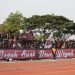 Suporter Persipa Pati Patifosi saat mendukung tim kebanggaan.