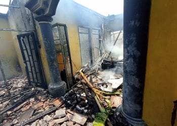 Kebakaran rumah di Dukuh Demangan Desa Wotan, Sukolilo, Pati.