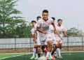 Pemain Persijap Jepara saat sesi training di Stadion Joyokusumo Pati.