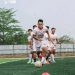 Pemain Persijap Jepara saat sesi training di Stadion Joyokusumo Pati.
