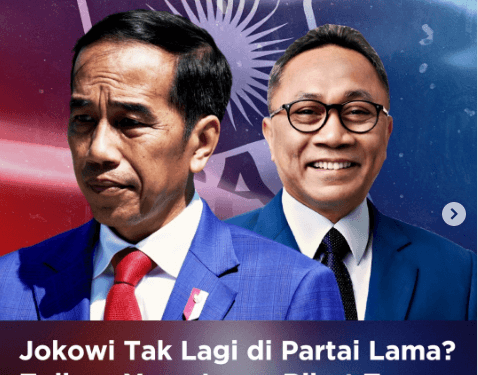 Ilustrasi Jokowi dan Zulkifli Hasan.