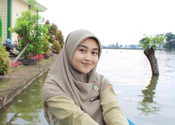 Mayfa, sosok guru SD Muhamadiyah Pati yang juga seorang model foto dan video.