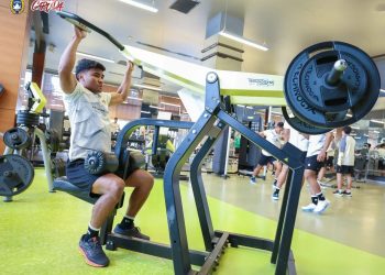 Kapten timnas Indonesia Asnawi Mangkualam sedang latihan di gym. (DOK PSSI)