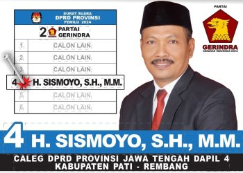 Caleg DPRD Provinsi Jawa Tengah Sismoyo.
