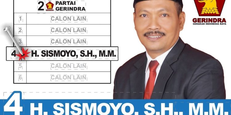 Caleg DPRD Provinsi Jawa Tengah Sismoyo.