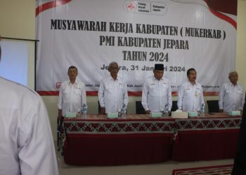 momen Musyawarah Kerja Kabupaten (Muskerkab) PMI Kabupaten Jepara Tahun 2024. (DISKOMINFO JEPARA)