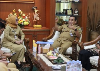 Jajaran Pemprov Jateng berkunjung ke rumah dinas Bupati Blora. (HUMAS PEMKAB BLORA)