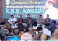 Pj Bupati Kudus Hasan Chabibie menginisiasi dan membuka Seminar Nasional Pengajuan Gelar Pahlawan Nasional untuk KHR Asnawi di Pendopo Kabupaten Kudus, Minggu (4/2).