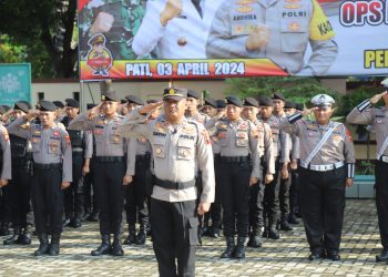 Sebanyak 960 personel gabungan yang disiapkan dalam apel gelar pasukan Operasi Ketupat Candi 2024.