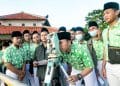 PENDIDIKAN : Pelajar MTs Salafiyah Kajen Pati saat belajar memantau hilal beberapa waktu lalu.
