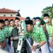 PENDIDIKAN : Pelajar MTs Salafiyah Kajen Pati saat belajar memantau hilal beberapa waktu lalu.