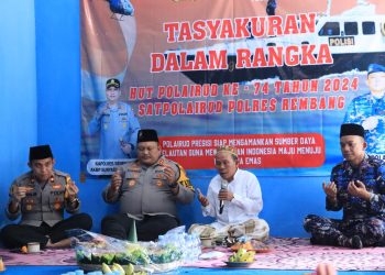 Sat Polairud Polres Rembang Gelar Syukuran HUT Ke-74