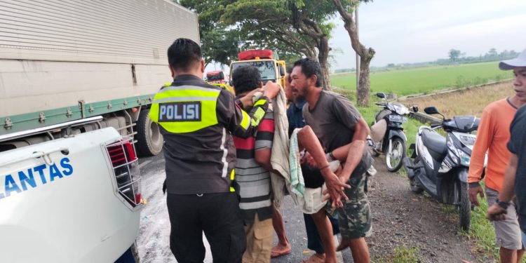 Kecelakaan Beruntun di Jalur Lingkar Selatan Pati, Empat Orang Luka-luka