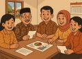 Ilustrasi pengurus koperasi desa yang kompeten. (AI)