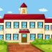 Ilustrasi gedung sekolah.