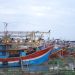 Kapal-kapal penangkap ikan berlabuh di area TPI Juwana Pati.
