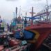 Kapal penangkap ikan terbakar saat tambat di kawasan pelabuhan perikanan Juwana.