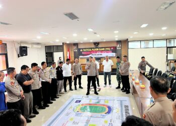 Polres Jepara mematangkan persiapan pengamanan laga Persijap vs Persik Kediri (28/9).