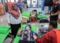 Kegiatan donor darah yang digelar di kantor Diskominfo Pati.