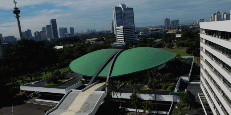 Komplek gedung DPR RI dilihat dari atas. (DOK MPR RI)