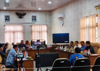 Suasana rapat pansus hak angket DPRD Pati.