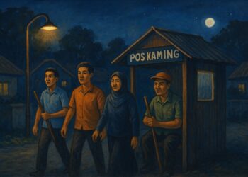 Ilustrasi siskamling yang akan kembali diaktifkan.