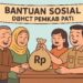 Ilustrasi pembagian bansos DBHCT.