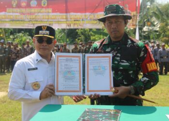 Bupati Pati saat membuka kegiatan TMMD di Sukolilo.