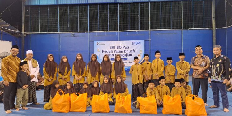 BRI BO Pati Hadirkan Kebahagiaan di Tahun Baru Islam 1448 H Melalui Santunan Yatim Dhuafa